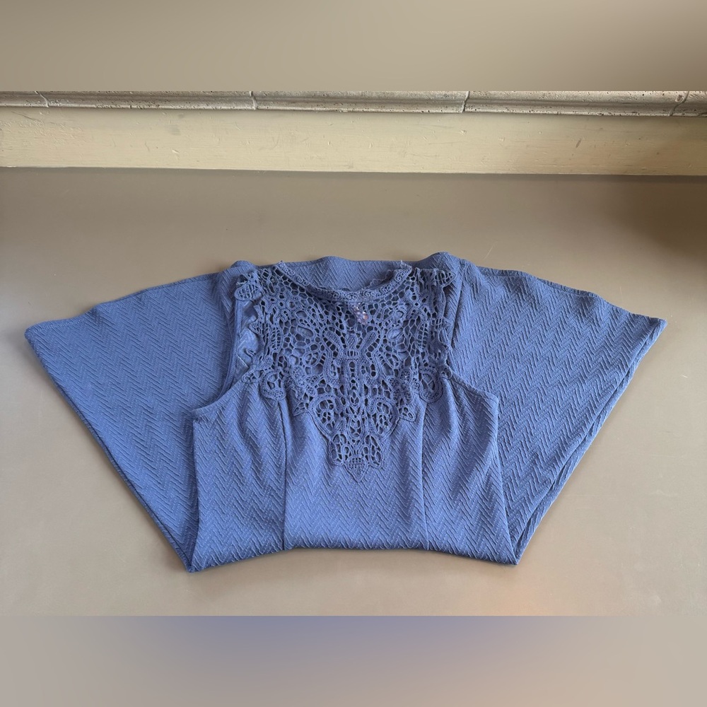 Elegant Blue Lace Francesca’s Alya Dress